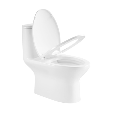 Ceramic One Piece Compact Elongated Toilet  0.8/1.2 Gpf Double Flush