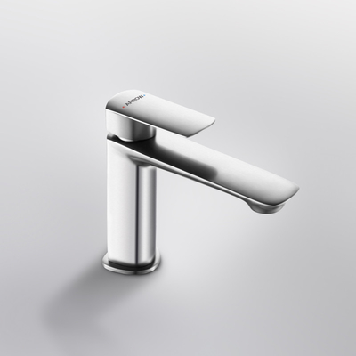 Modern Single Handle Bathroom Basin Mixer 185mm Chrome Color
