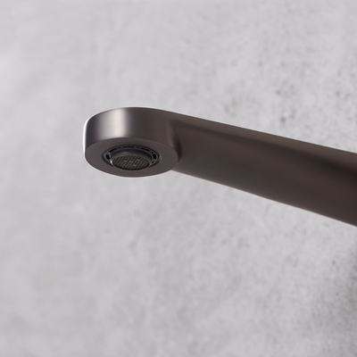 189mm Depth Wall Mounted Bathroom Faucet Waterfall Brass Washroom Basin Tap