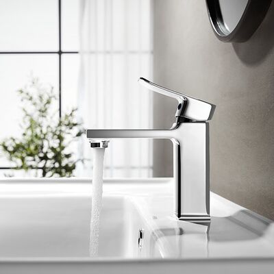 ARROW Brand 59# Brass Single Hole Basin Mixer Faucet with Ceramic Valve Core and Chrome Finish