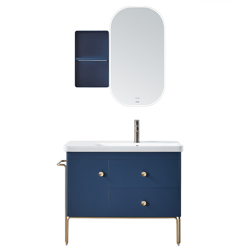 ARROW APGM10L3250 Tall Modern Bathroom Cabinets Solid Wood With Intelligent Mirror LED